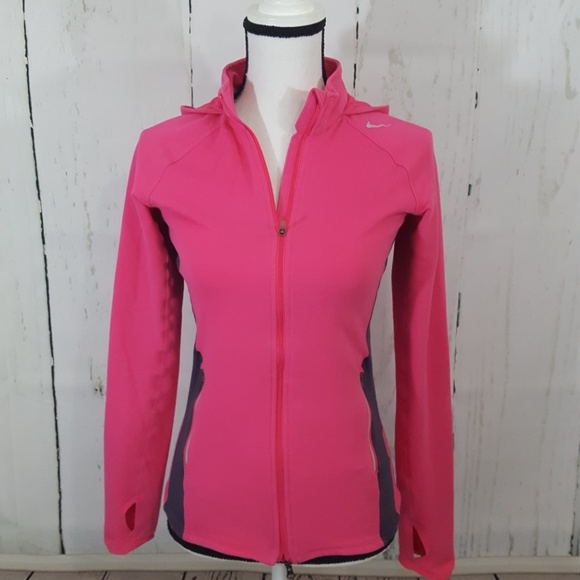 Nike Tops - Nike Dri Fit Hooded Running Jacket